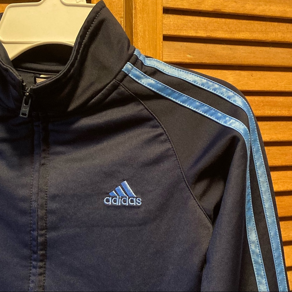 Adidas Navy Blue & Light Blue Jacket - Picture 4 of 12